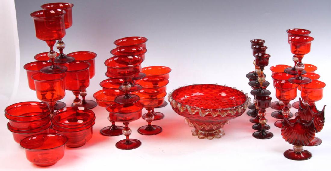 Large Collection of Venetian Glassware (1 of 10)