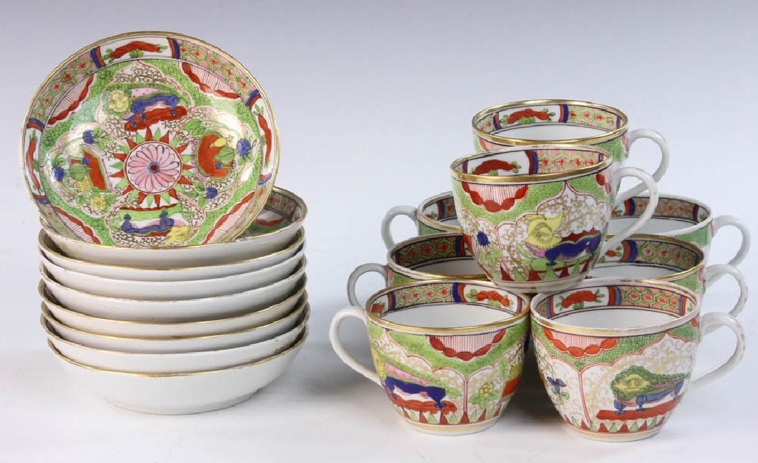 CA. 1776 Worcester Cups and Saucers (1 of 6)