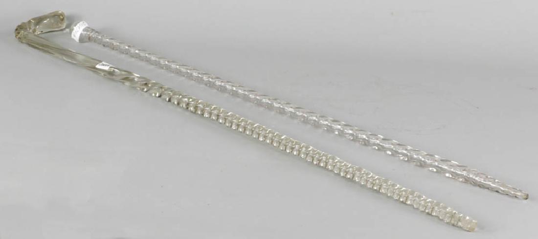 Two Hand Blown Swirled Glass Canes (1 of 5)