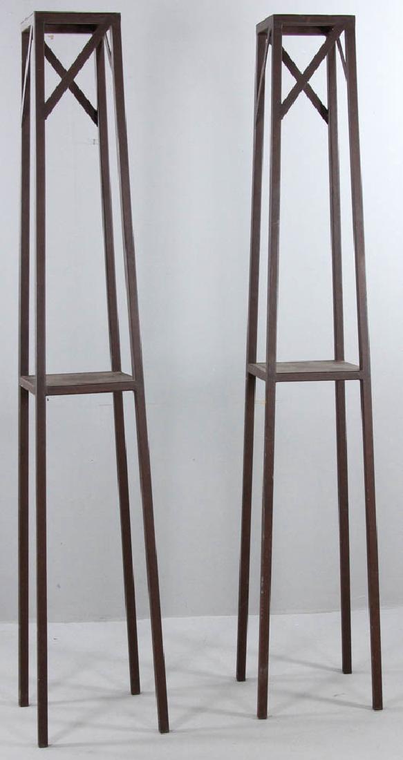 Neoclassical-Style Iron Plant Stands (1 of 7)