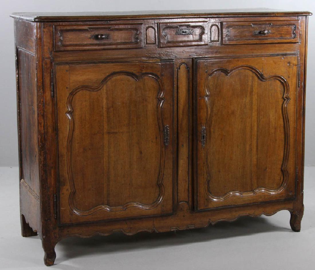 18th C. French Provincial 2-Door Cabinet (1 of 7)