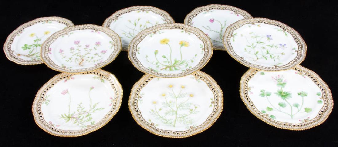 (9) Royal Copenhagen Flora Danica Plates (1 of 17)