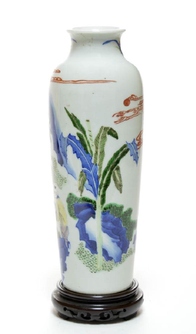 Chinese Famille Verte Porcelain Vase (1 of 4)