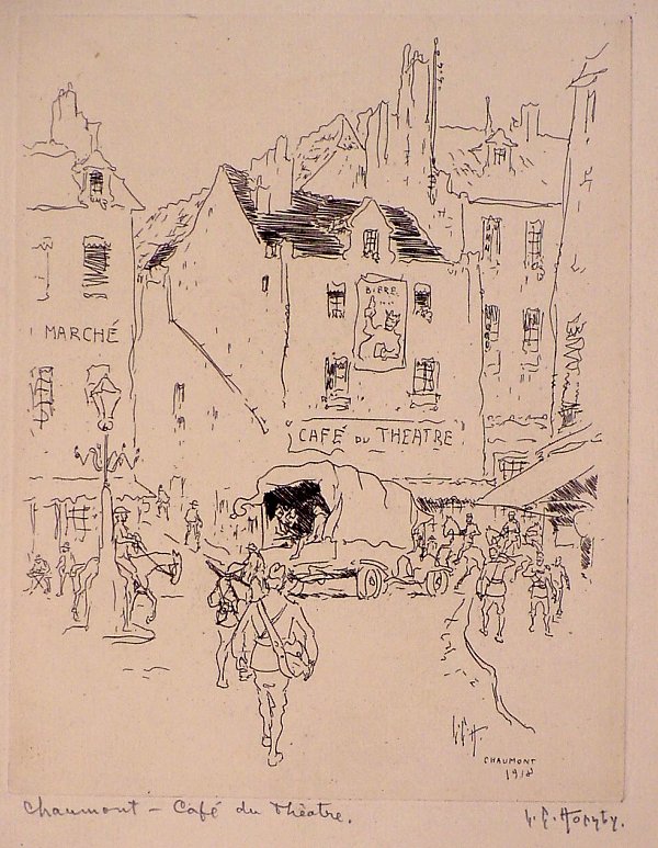 TWO SIGNED LESTER G. HORNBY ETCHINGS