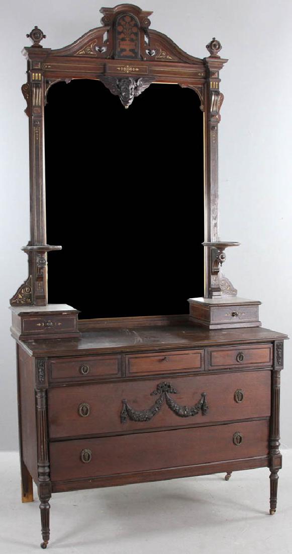 Victorian Chest with Mirror (1 of 9)