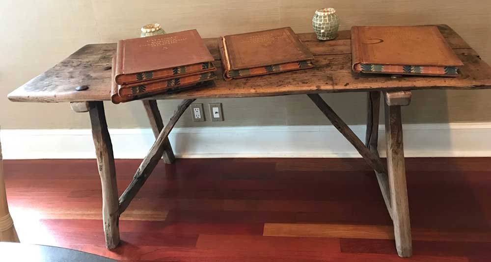 Antique English Rustic Trestle Table (1 of 1)