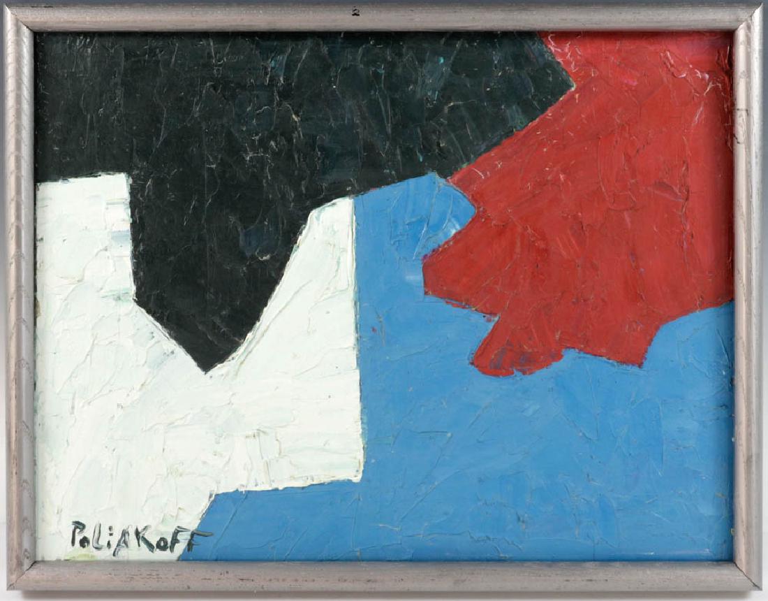 Signed Poliakoff, Abstract, Oil on Panel (1 of 3)