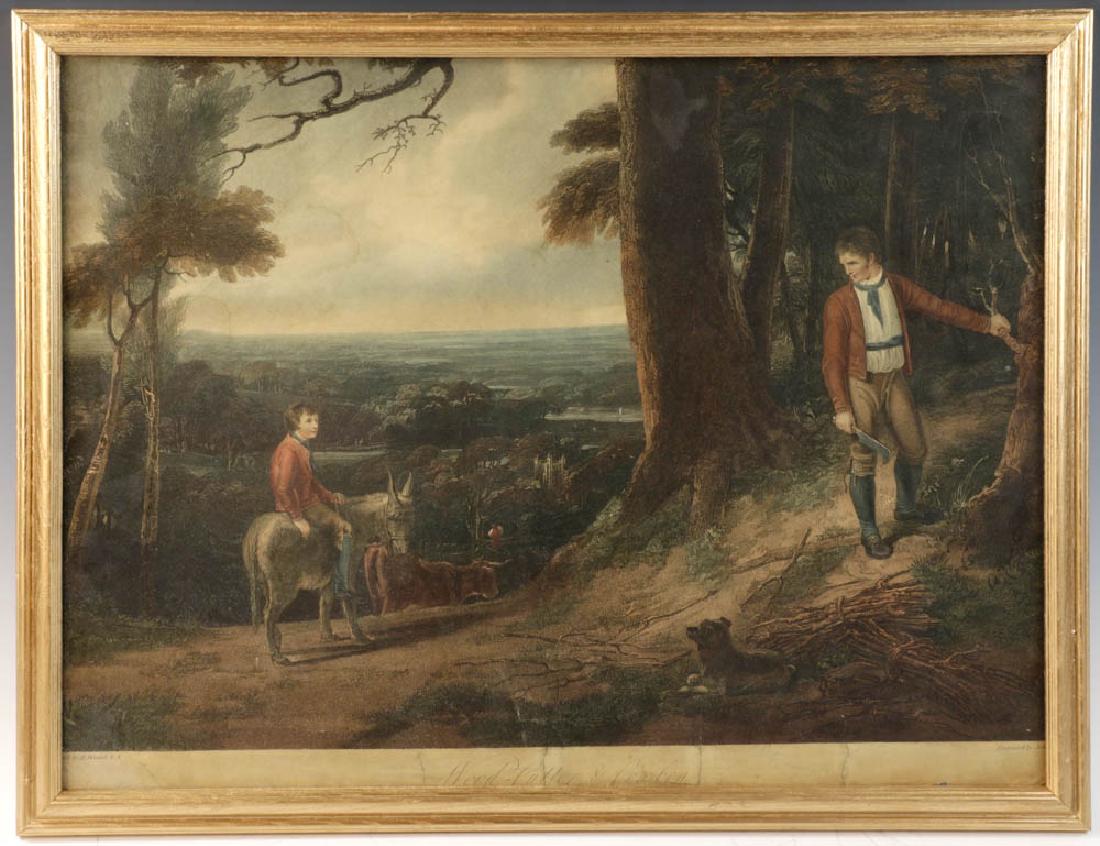 19th C. English Engraving of Wood Cutter (1 of 7)