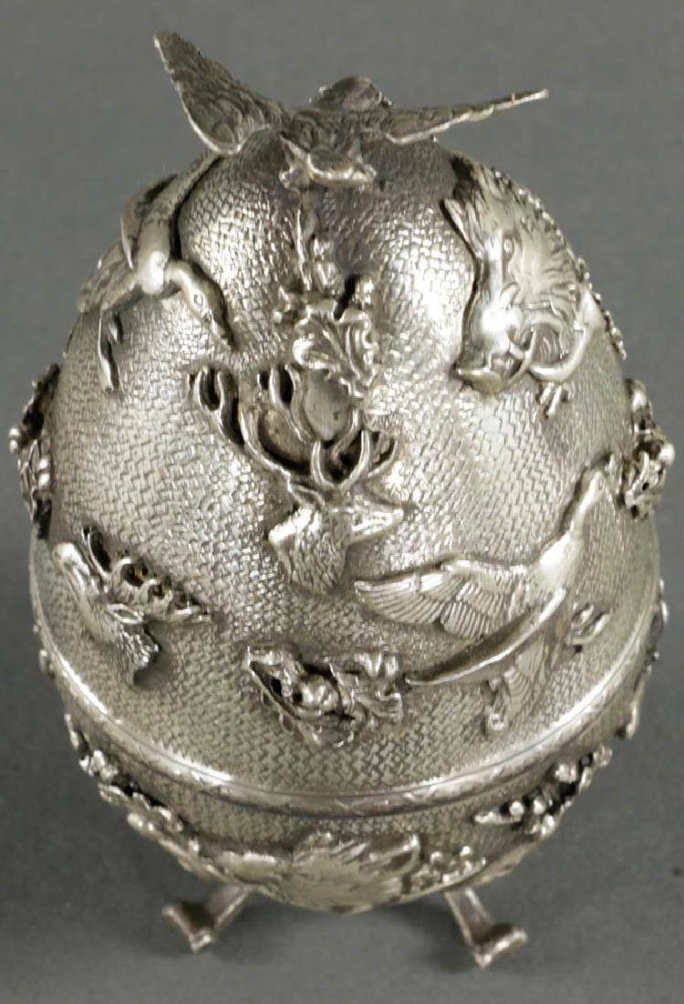Russian Faberge-style Egg, 84 Silver Mark (1 of 8)