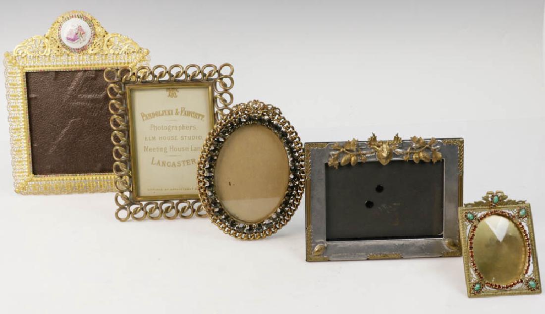 Five Vintage Brass Picture Frames (1 of 6)