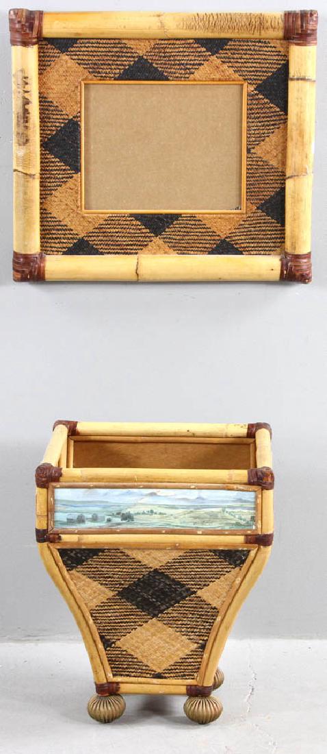 MacKenzie-Childs Designer Waste Basket (1 of 6)