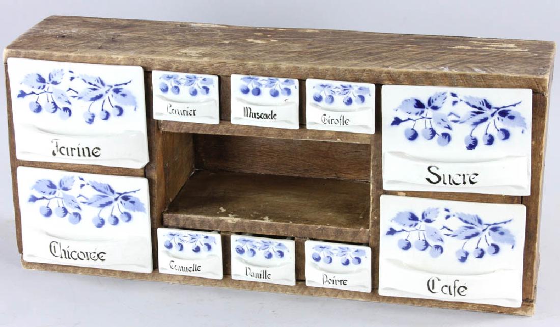 Late 19th C. French 10-drawer Spice Box (1 of 7)