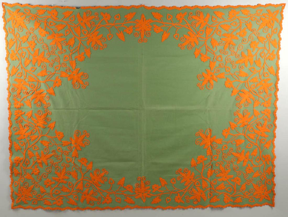 Vintage Embroidered Coverlet (1 of 6)