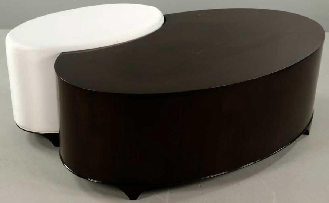 Christopher Guy Lacquered Table and Stool (1 of 7)