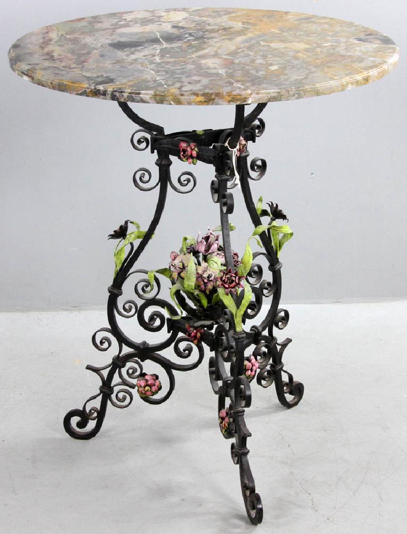 Antique French Marble Top Table (1 of 6)