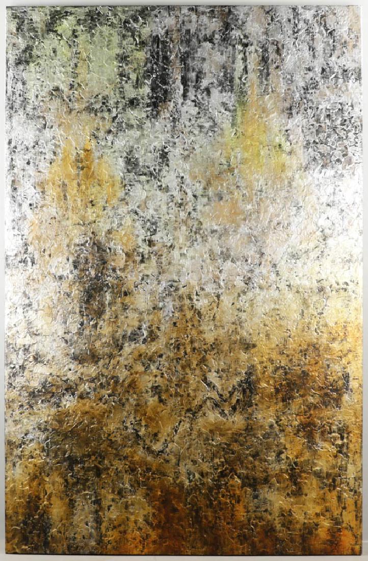 Abstract Painting, Oil on Canvas (1 of 6)