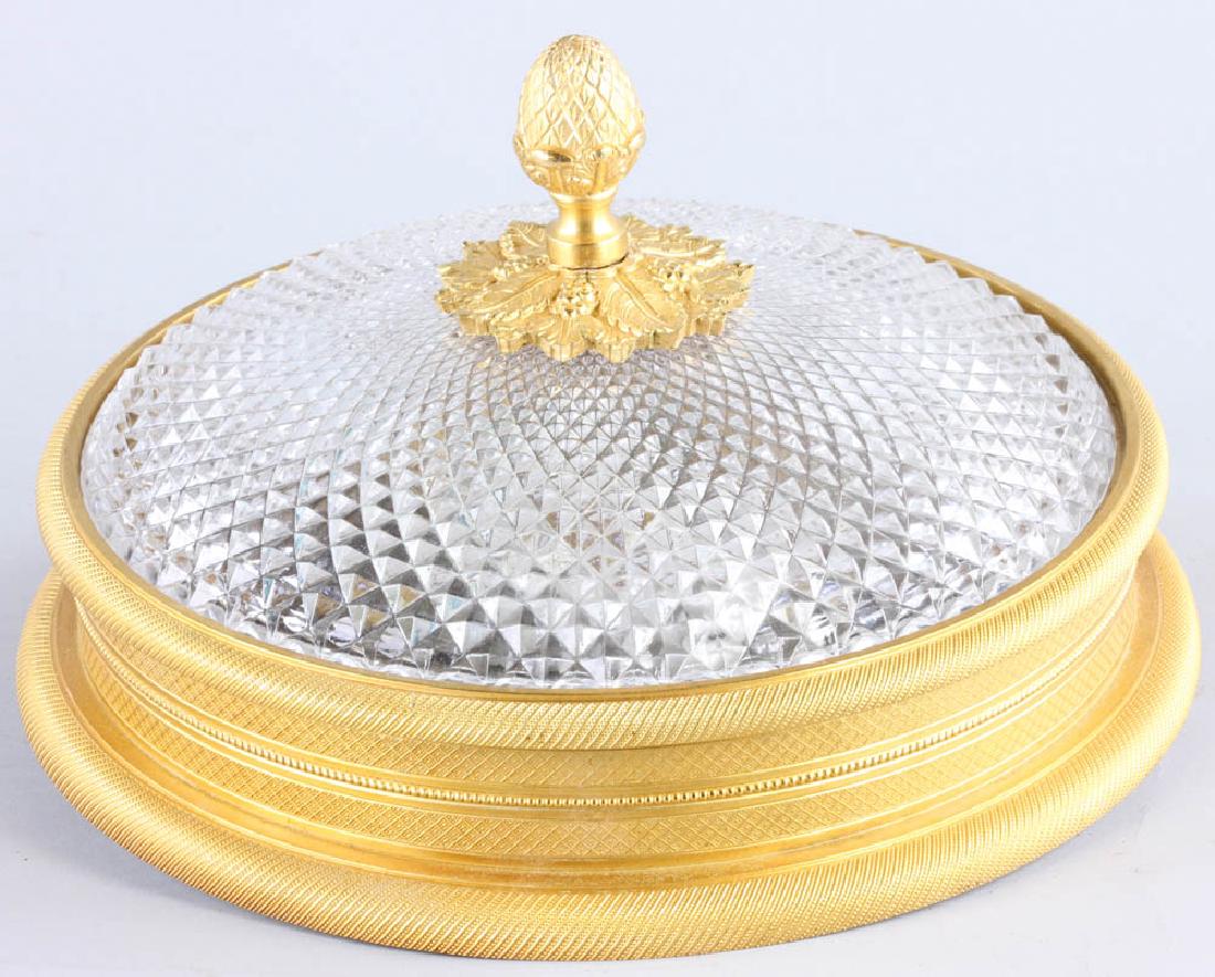 Sherle Wagner Bronze and Glass Ceiling Fixture (1 of 6)