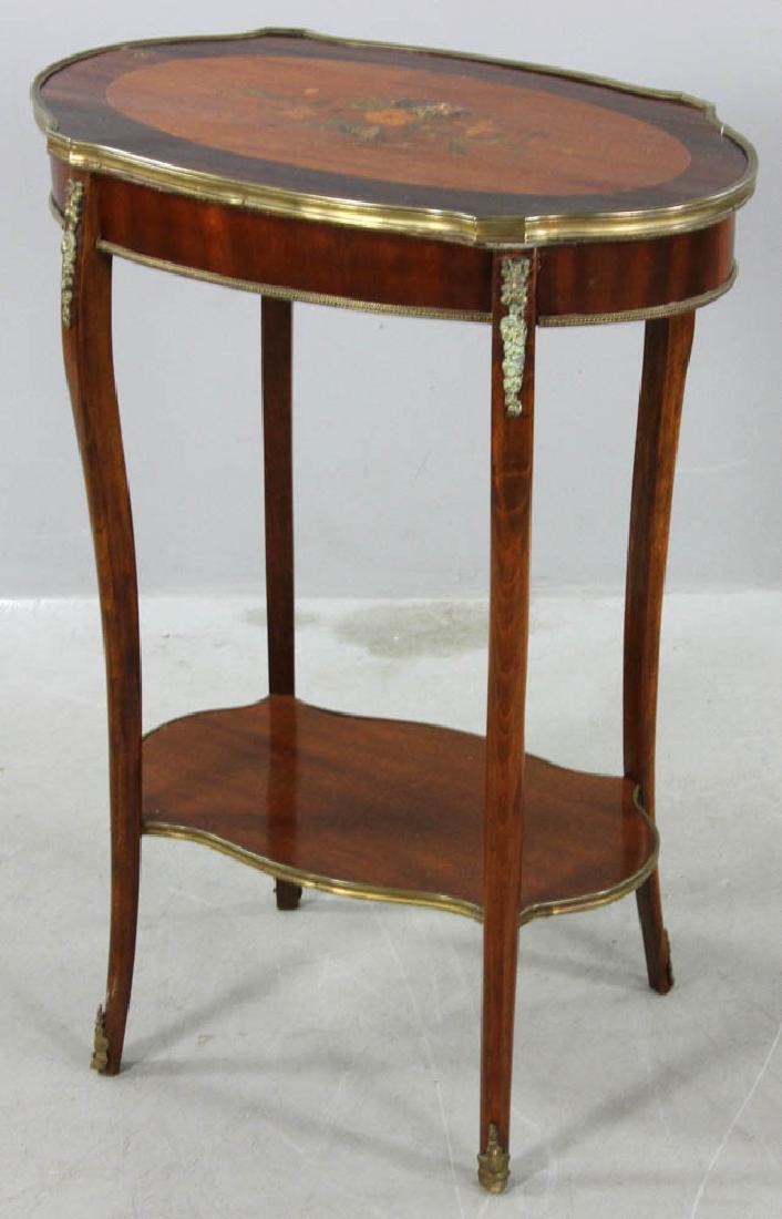 19thC French Two Tiered Oval Table (1 of 6)