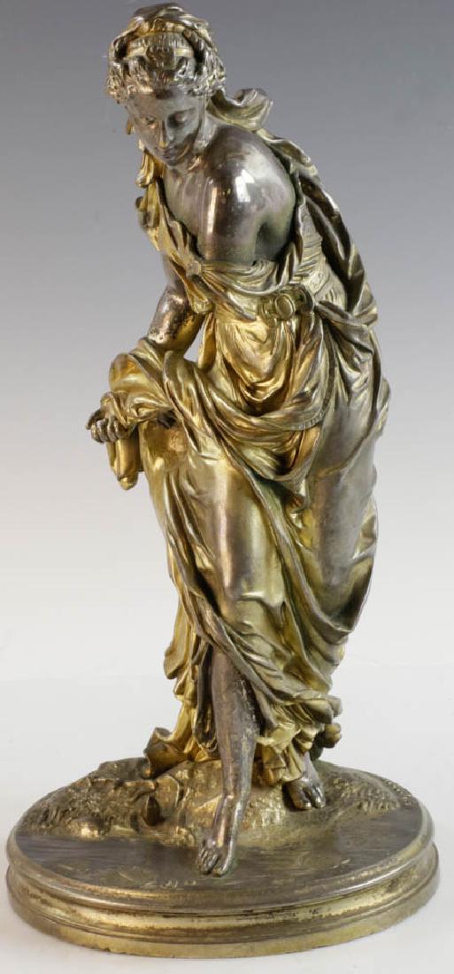 Eugene Hebert, 19thC Bronze Maiden (1 of 4)