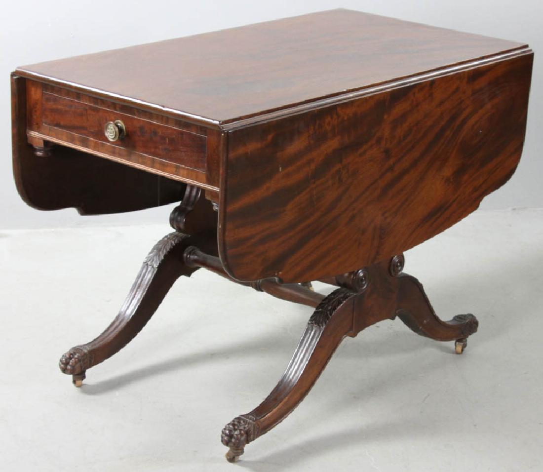 Early 19thC Federal Mahogany Library Table (1 of 6)