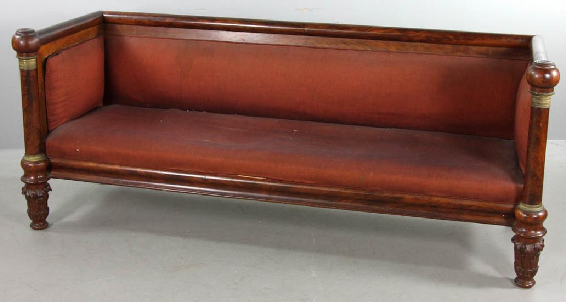 Early 19thC American Mahogany Box Sofa (1 of 7)