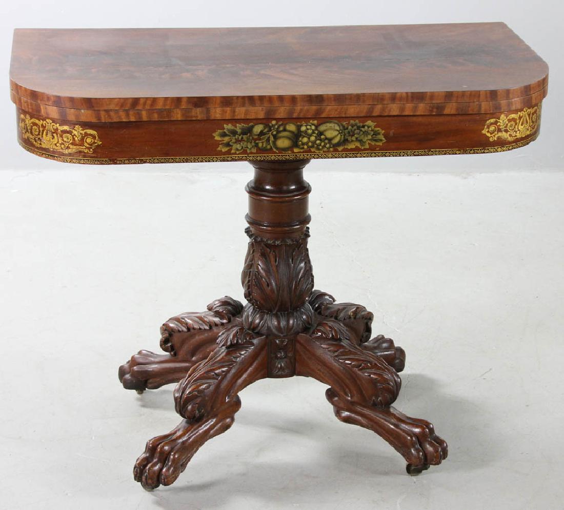 Early 19thC American Mahogany Game Table (1 of 7)