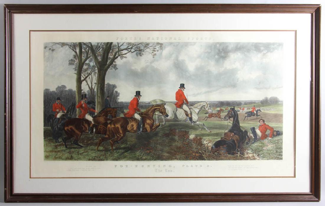 19thC English Engraving, Fox Hunting (1 of 7)