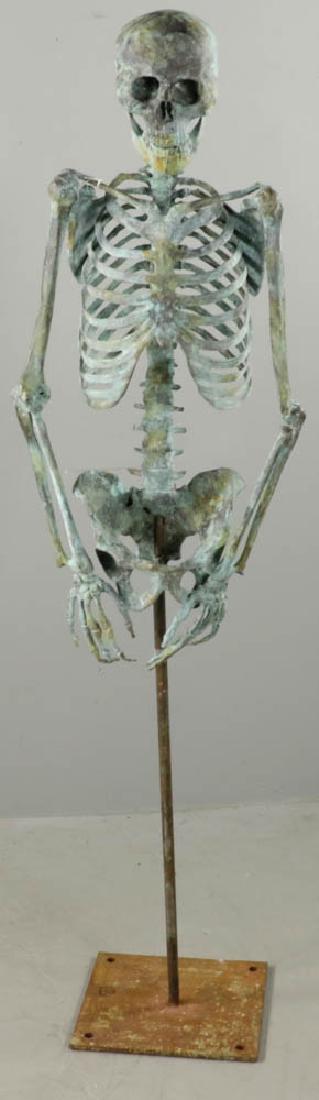 19thC Bronze Skeleton Sculpture (1 of 7)
