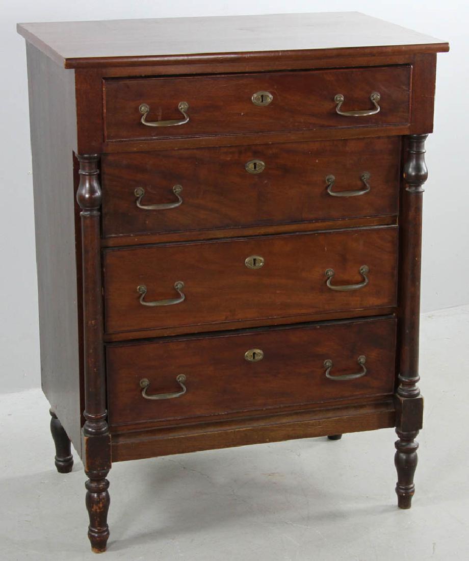 19thC Federal Mahogany Bachelors Chest (1 of 6)