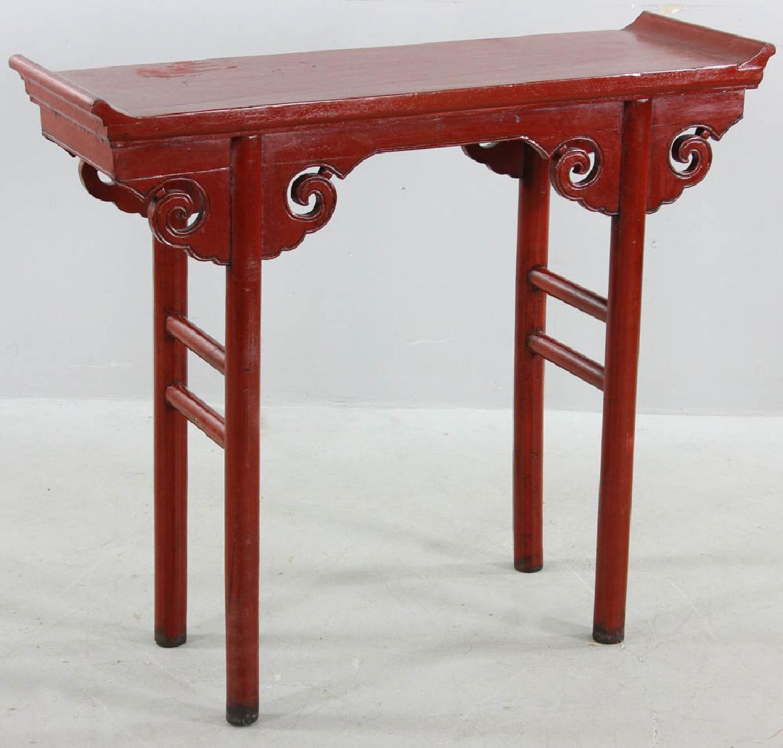 Chinese Red Lacquered Altar Table (1 of 7)
