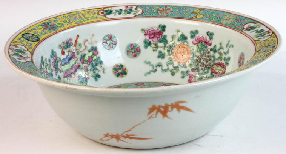 Chinese Famille Rose Porcelain Washbasin (1 of 6)