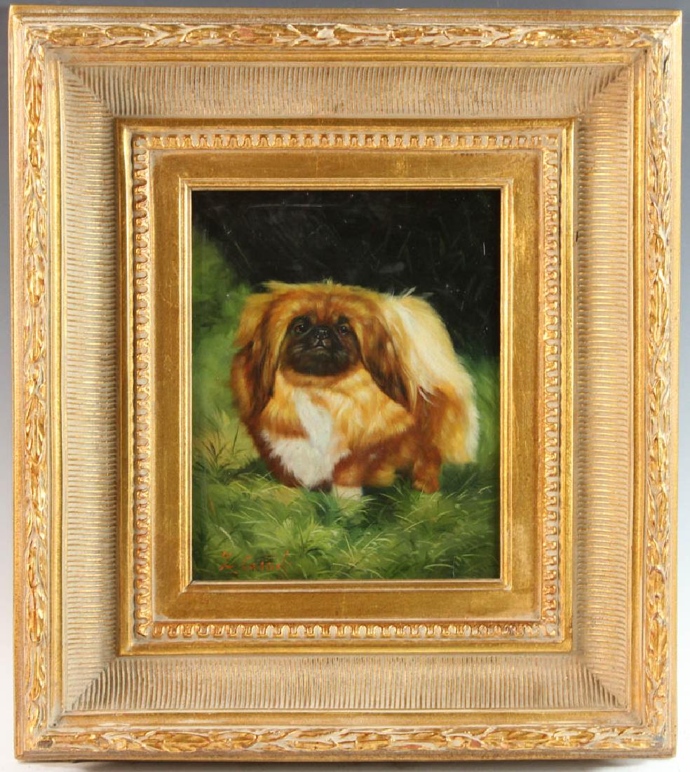 Cassidy, Pekingese, Oil on Board (1 of 4)