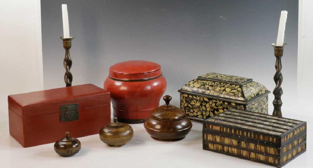 Group of Assorted Boxes and Candlesticks (1 of 5)