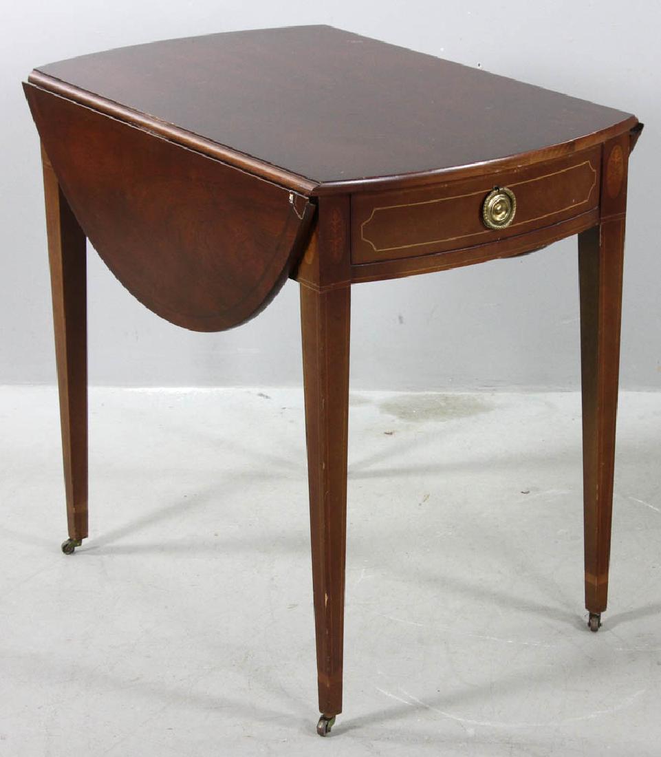 Hepplewhite Style Drop-Leaf Pembroke Table (1 of 6)