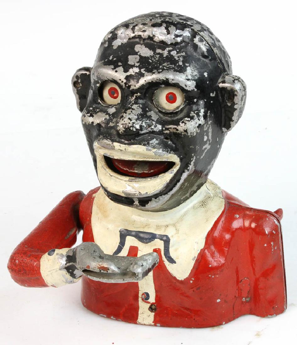 Jolly Black Man Cast Iron Mechanical Bank (1 of 8)