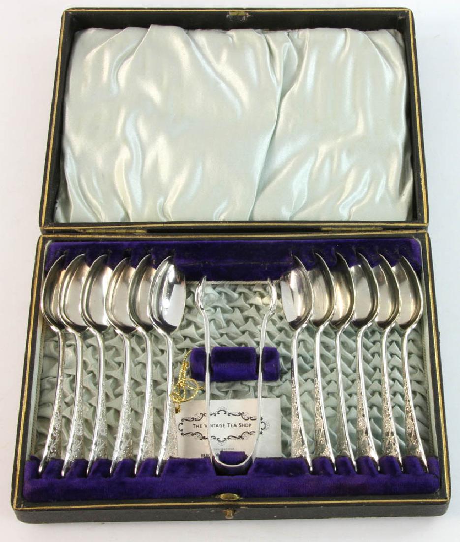 Set of Circa 1900 English Teaspoons in Box (1 of 6)