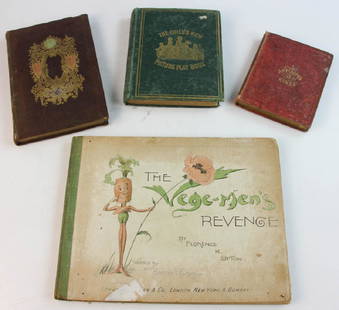 Group of 19thC Children's Illustration Books: Group of four 19th century Children's Illustration Books: 1) The Child's Picture Playbook; With Fifty Illustrations by Harrison Weir and Others, Harrison Weir and John Absolon, (James Miller, New