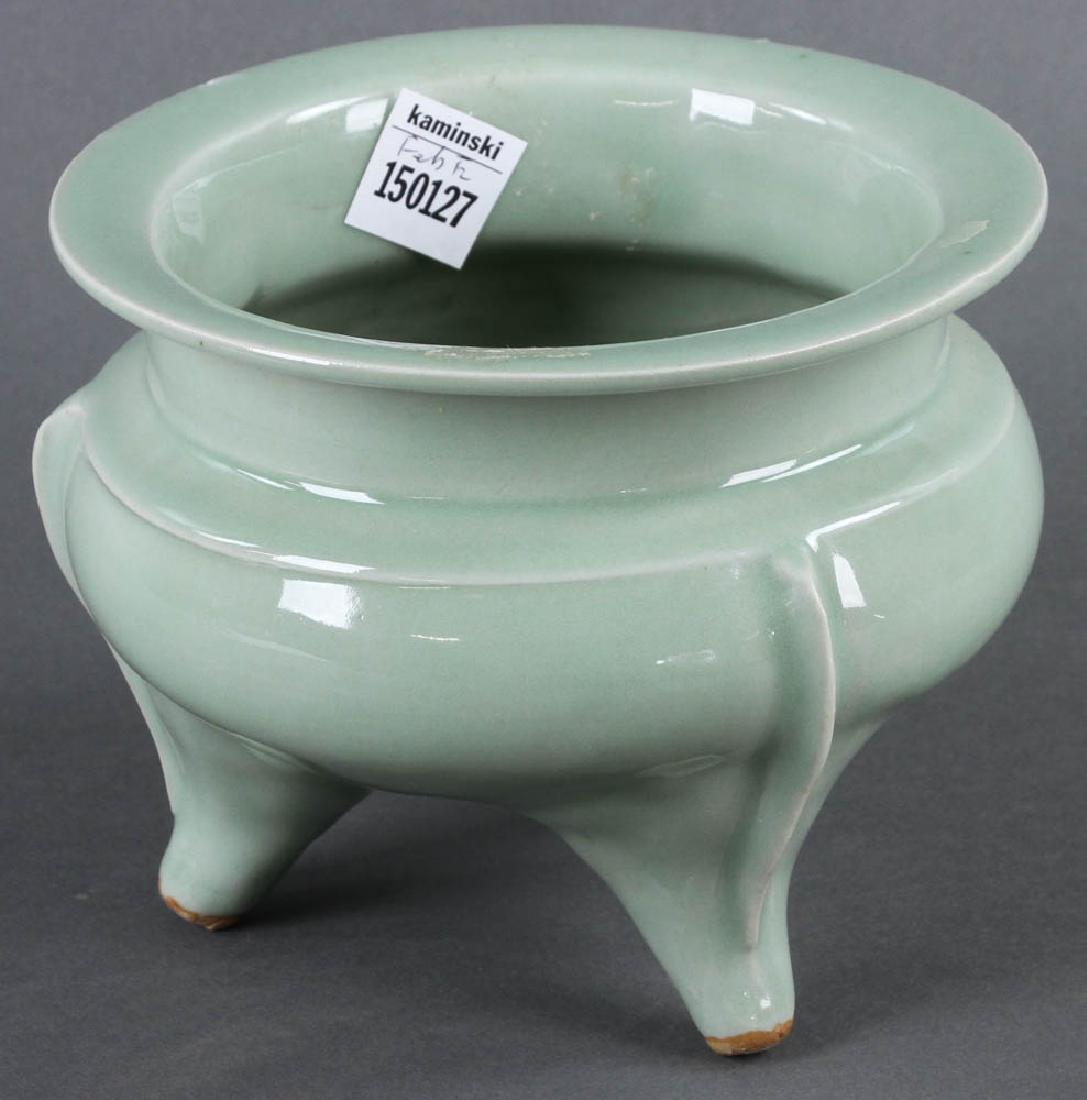 Chinese Longquan Glazed Porcelain Censer (1 of 5)