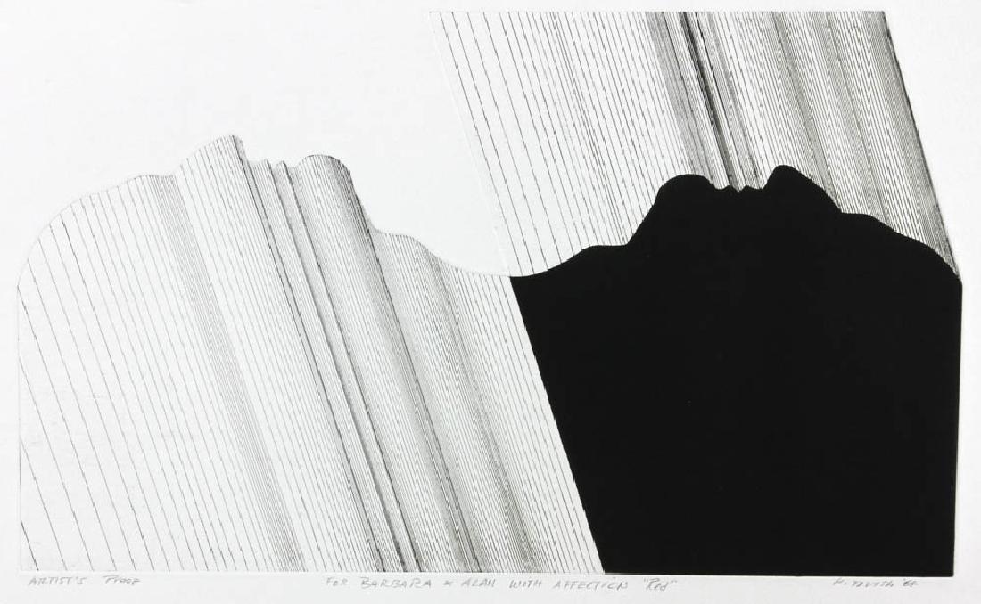 Harold Tovish, Silhouette, Etching (1 of 4)