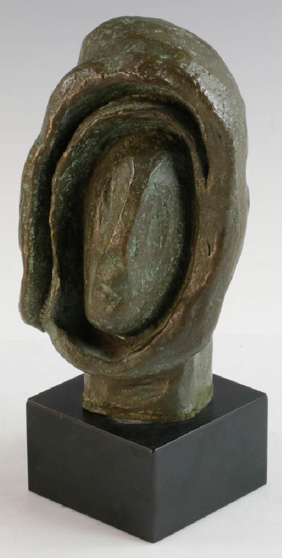 Mid Century Modern Bronze Bust (1 of 3)