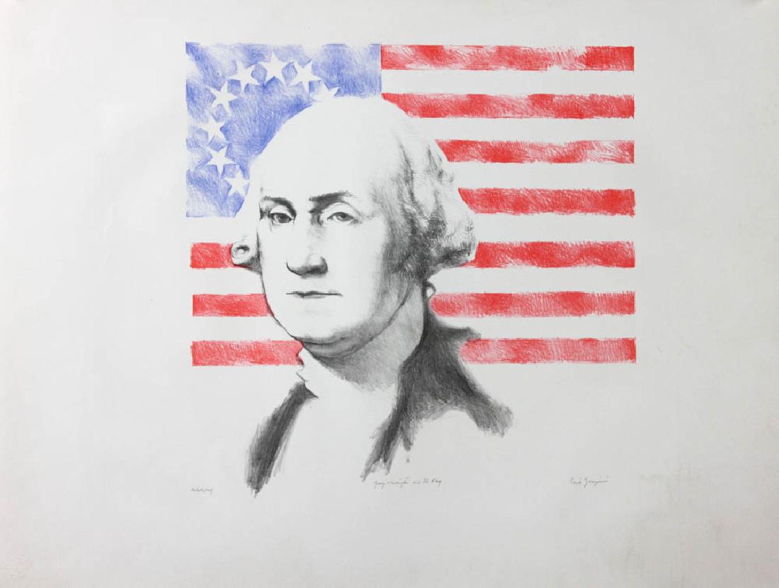 Sante Graziani, Washington and Flag, Print (1 of 6)