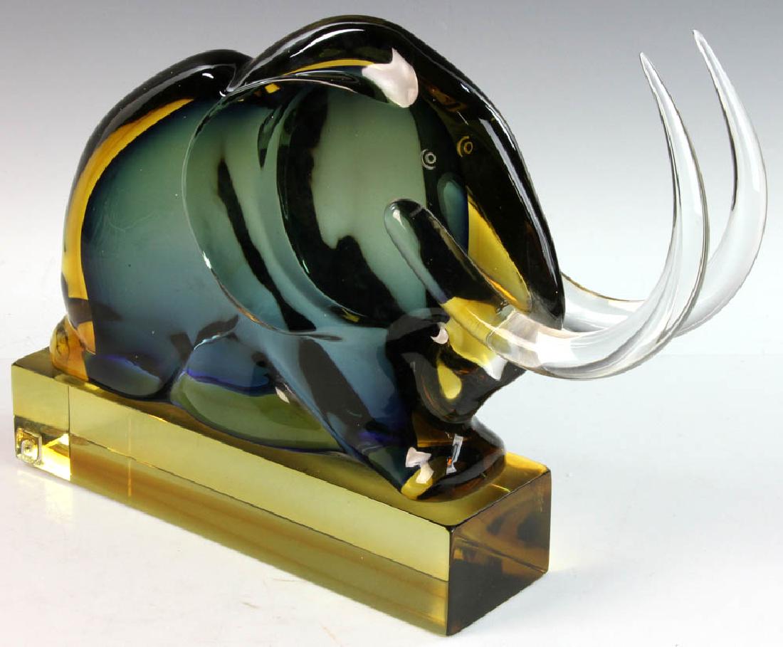 Walter Furlan Glass Elephant Sculpture (1 of 9)