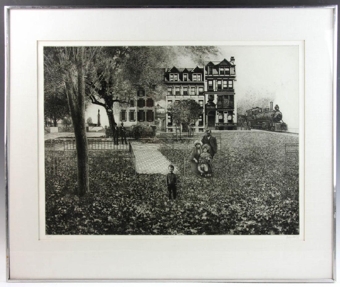 Peter Milton, October Piece, Etching: Peter Milton (American, b.1930), 'October Piece', 1968, etching and engraving, edition of 125, signed, titled, dated, and numbered 31/125 in pencil lower margin, Catalogue: Johnson/Milton 6, plate 18"