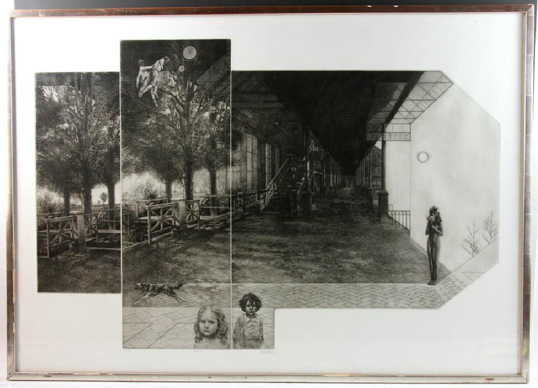 Peter Milton, Passage III, Etching: Peter Milton (American, b.1930), 'Passage III', 1972, etching and engraving, one of twelve trial proofs (published edition of 140), signed, titled, and dated in pencil lower margin, Catalogue: Johnson