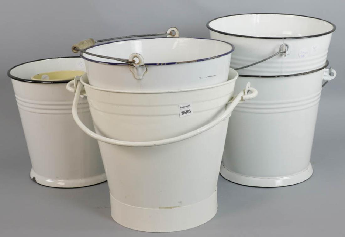 Group of Assorted Tin Pails (1 of 3)