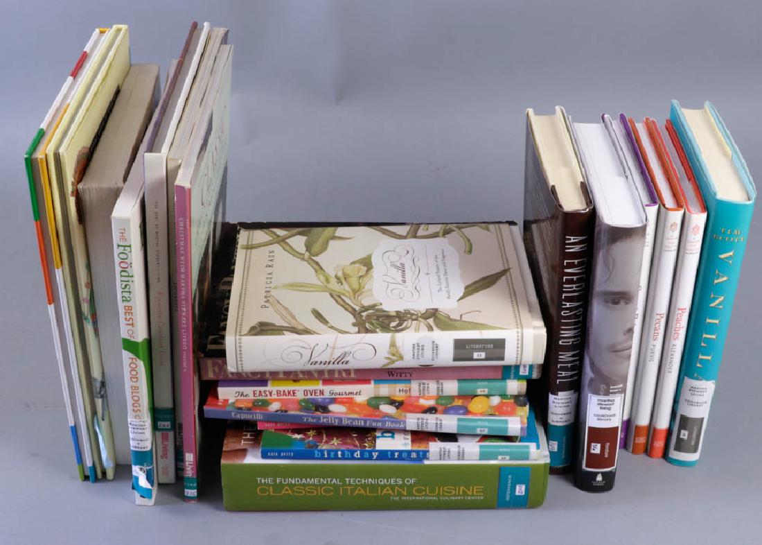 Cookbooks from Martha Stewart Library: Group of (38) cookbooks from the Martha Stewart Living Cookbook Library. Provenance: Studio Props of Martha Stewart.