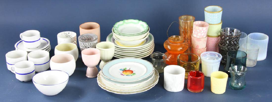 Large Assortment of Votives: Large assortment of (58) votives. Provenance: Studio Props of Martha Stewart.