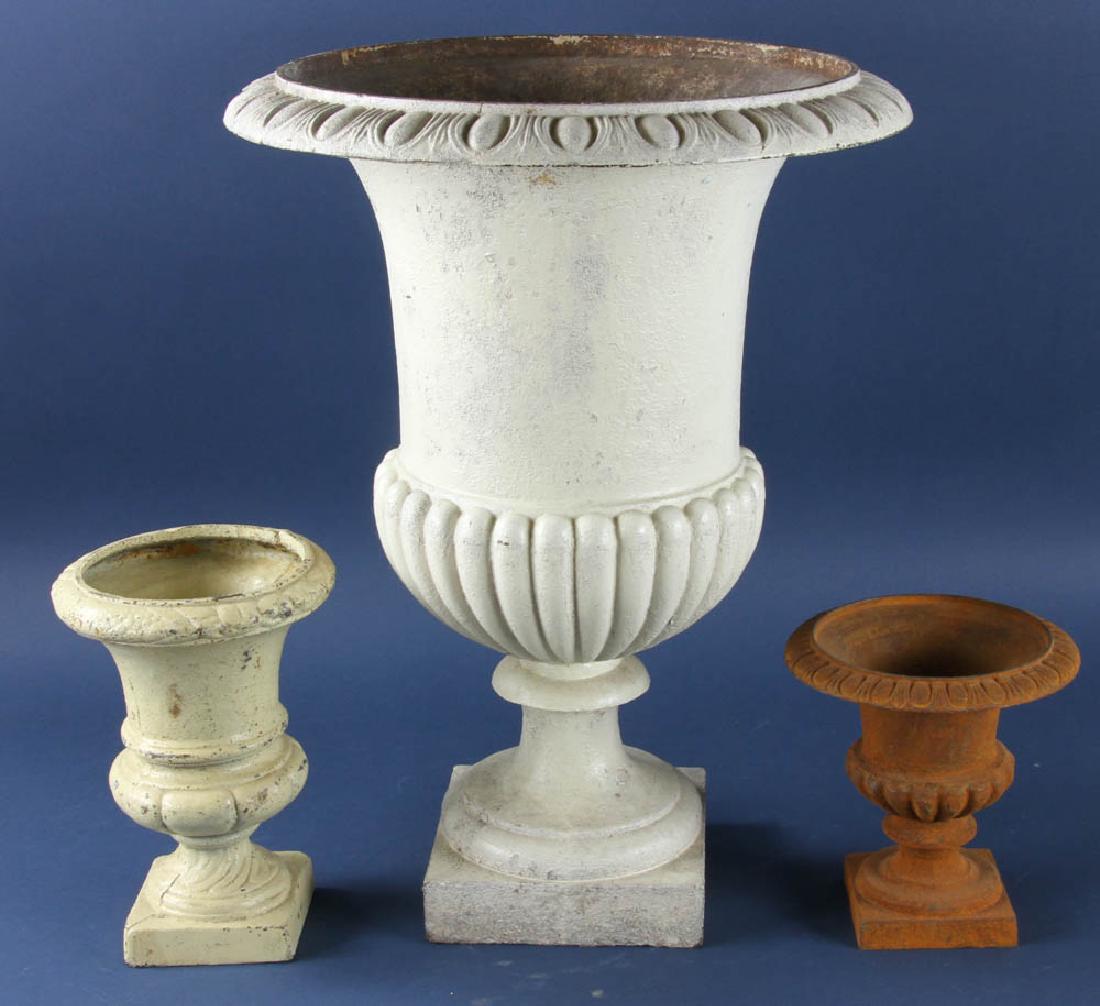 Three Cast Iron Planters (1 of 2)