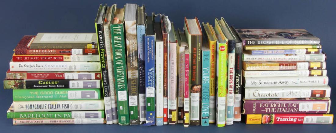 Cookbooks from Martha Stewart Library: Group of (37) cookbooks from the Martha Stewart Living Cookbook Library. Provenance: Studio Props of Martha Stewart.