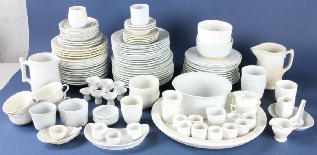 Collection of White China and Ironstone (1 of 2)